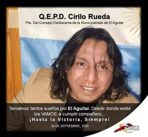 Cirilo Rueda pte del concejo de El Aguilar muere de covid 002