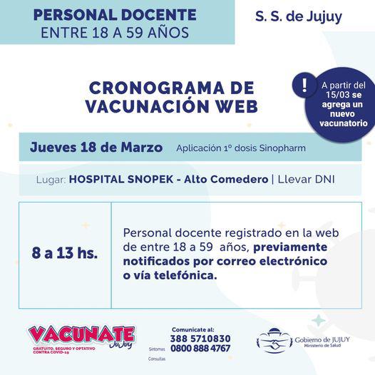 cronograma docentes