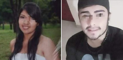Carina Burgos y Javier Cachambe víctimas del inverno