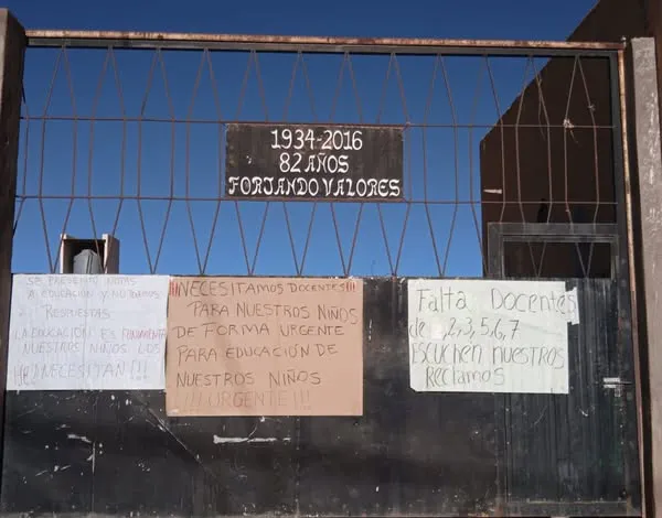 escuela 389 catua reclamo