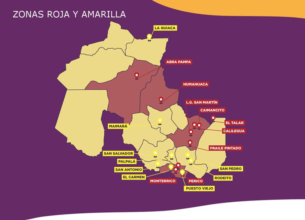 ZONAS ROJAS Y AMARILLA