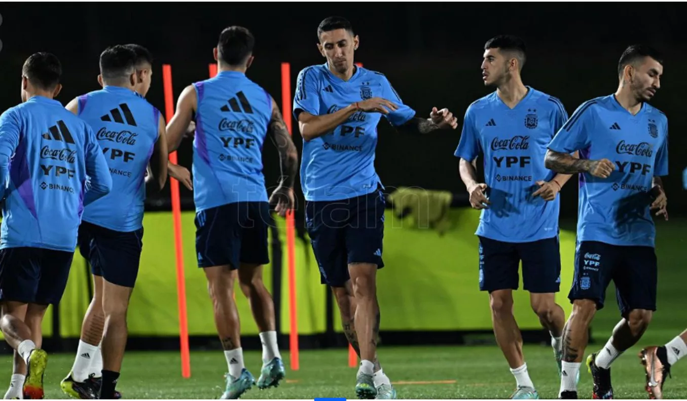 mundial seleccion argnetina entrenamiento