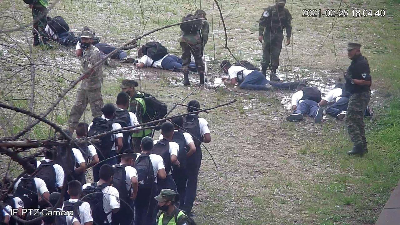 Parque Xibi Xibi alumnos de la Academia San Martín rompió caños