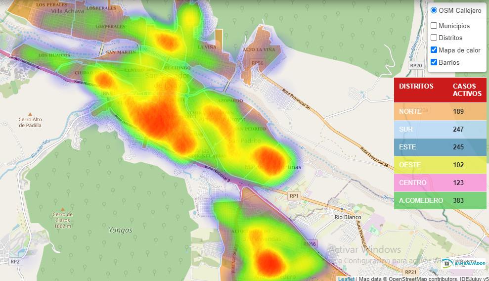 mapa calor jujuy