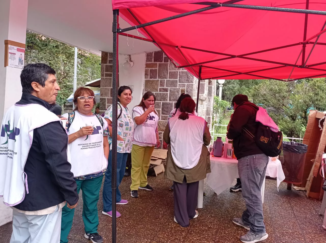 trabajadores salud protesta