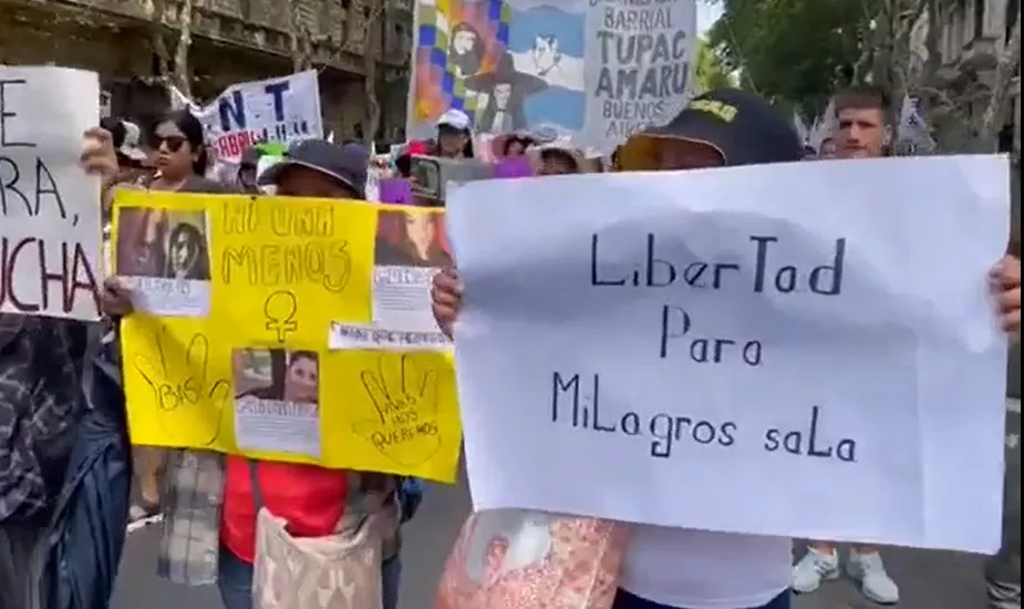 MARCHA FRENTE MILAGRO SALA