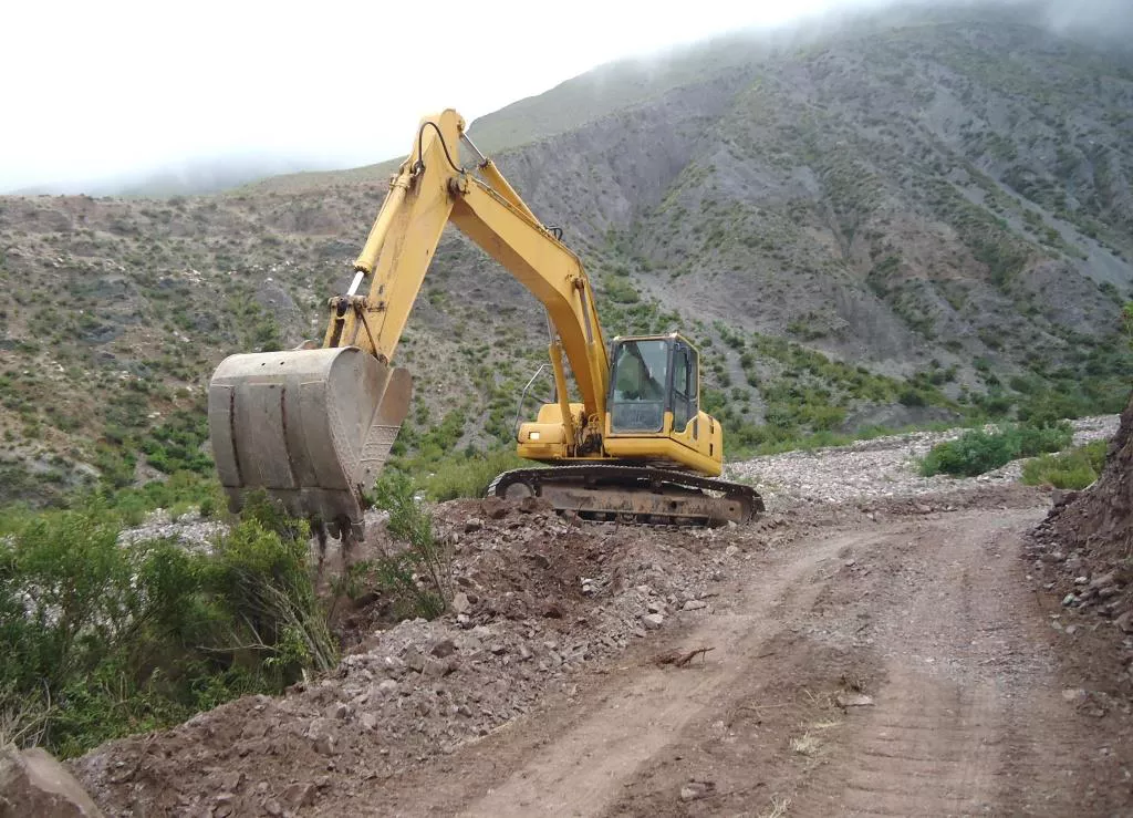 Nueva traza del camino-en algunas zonas se realizó un nuevo trayecto debido a las lluvias