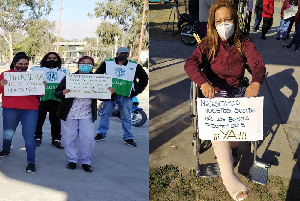 hospital campaña protesta