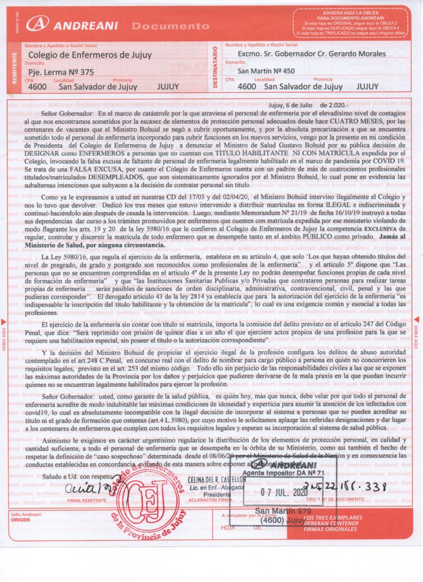 carta documento bouhid