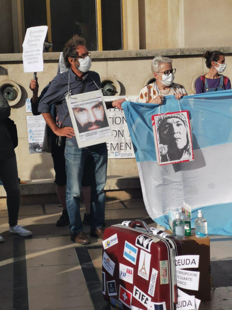 PARIS protesta contra macri y a favor de Milagro Sala
