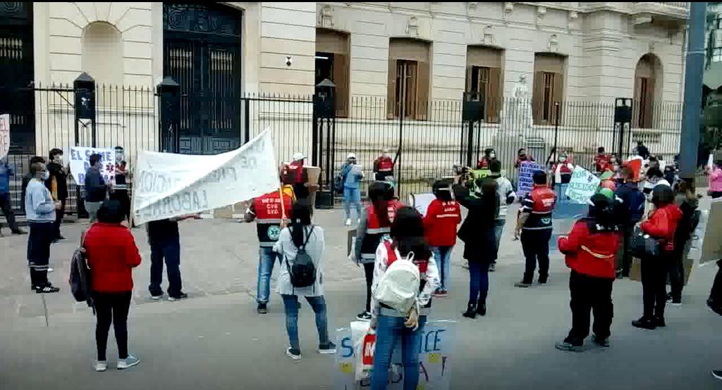 SAME TRABAJADORES PROTESTA