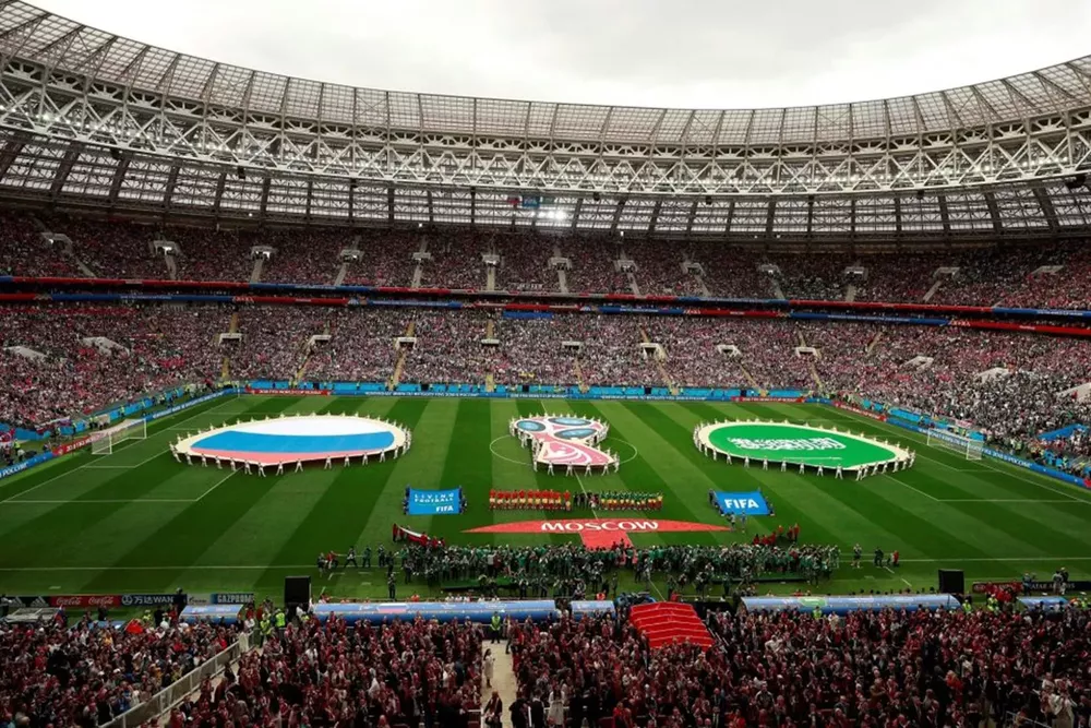 Ceremonia de inauguración del Mundial de Fútbol 2018 en el Estadio Luzhniki de Moscú