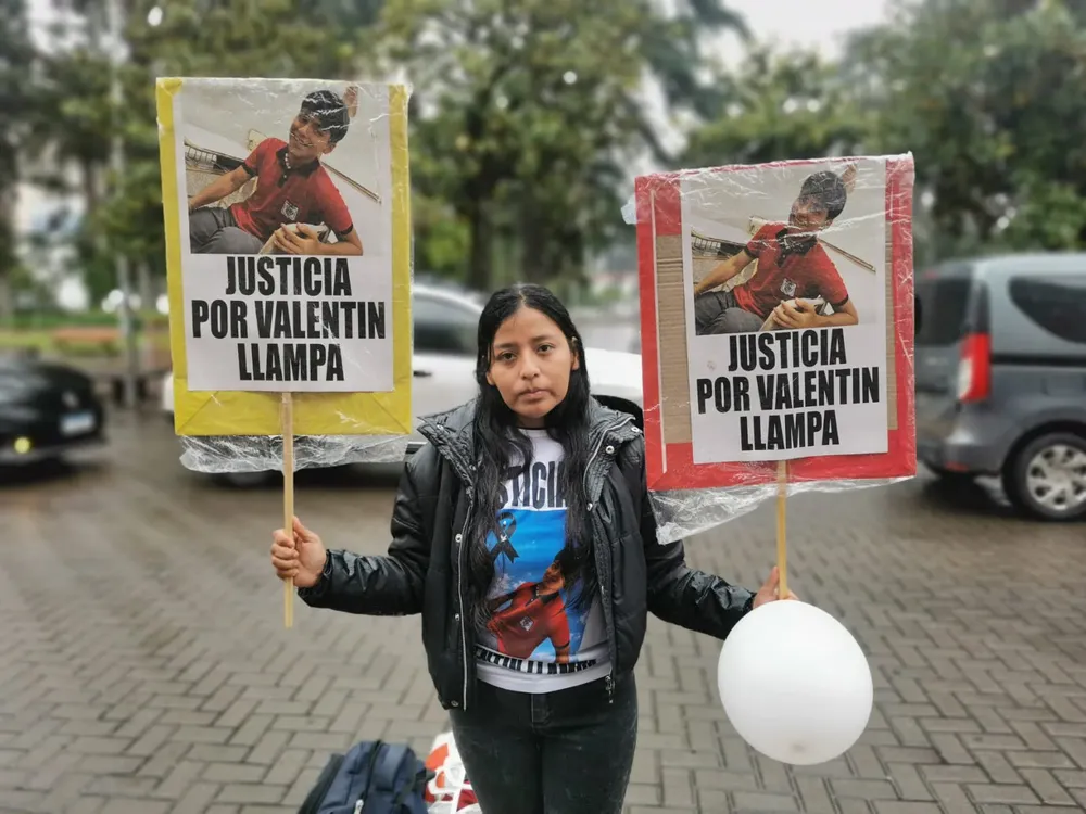 justicia valentin llampa marcha