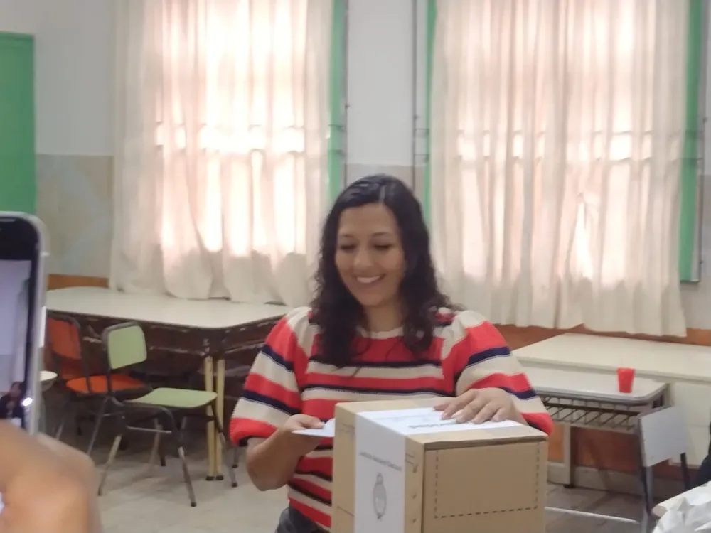 leila chaer votando