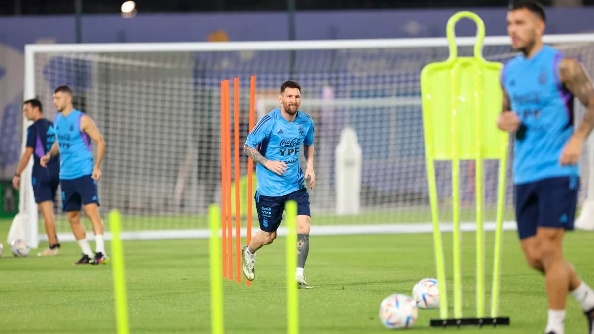 mundial argentina practica messi
