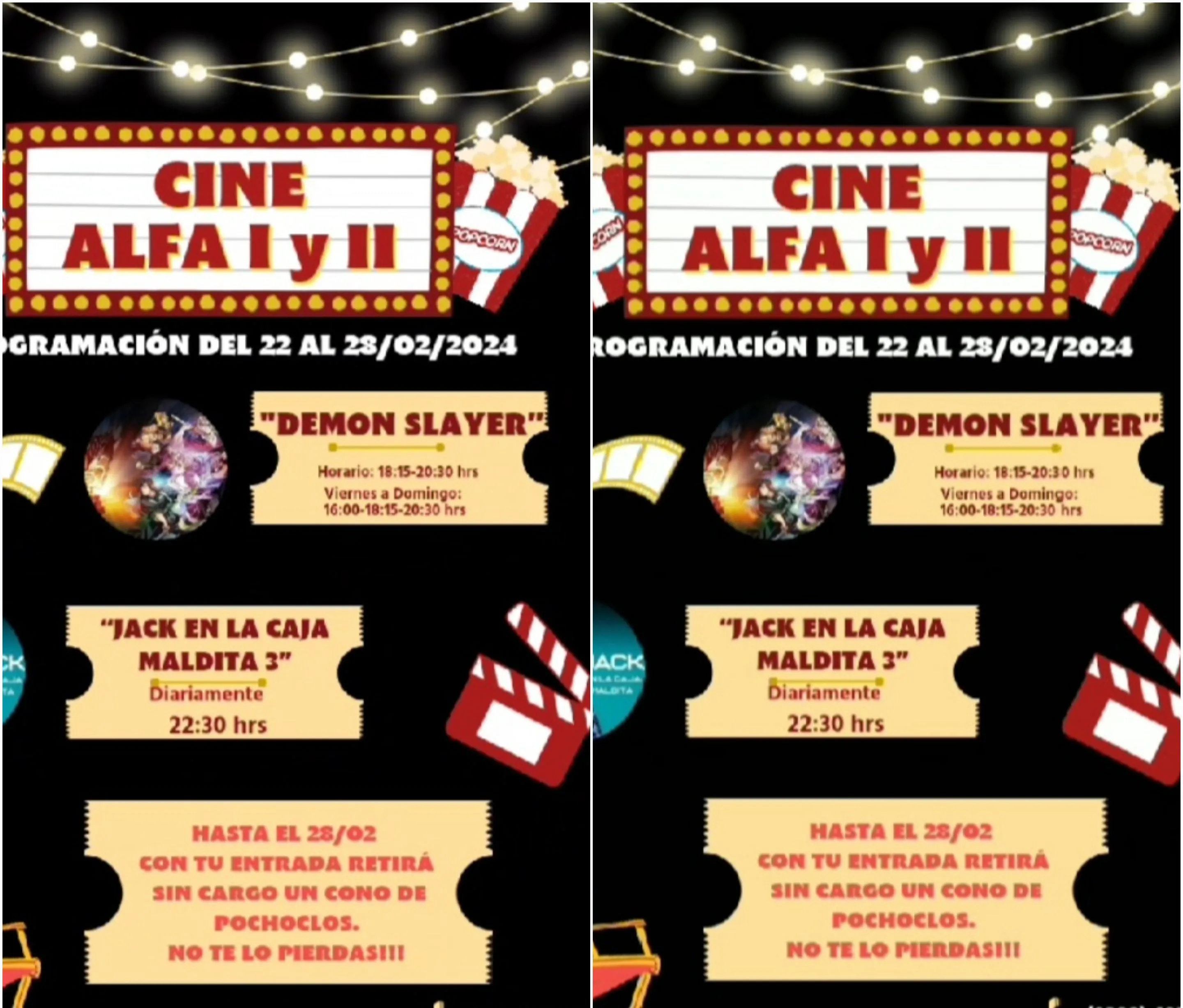 CARTELERA CINE ALFA