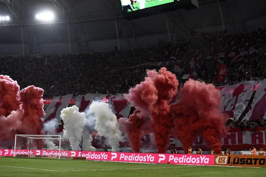 Festejo estudiantes campeón 