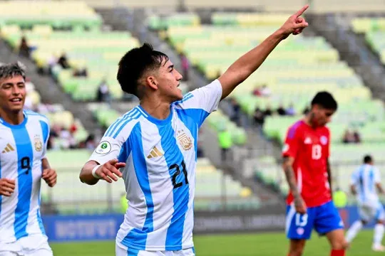 SELECCION SUB 20 ARGENTINA CHILE