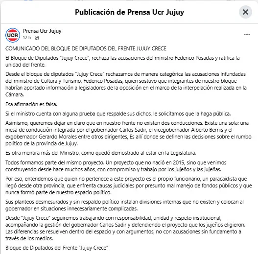 comunicado ucr posadas