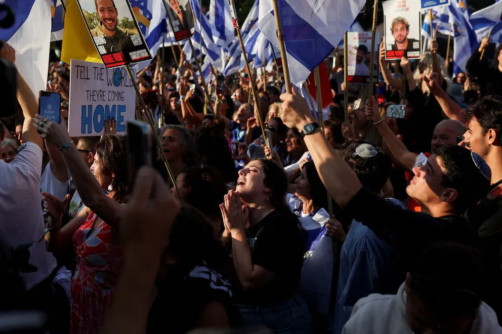poblacion celebra liberacion rehenes hamas