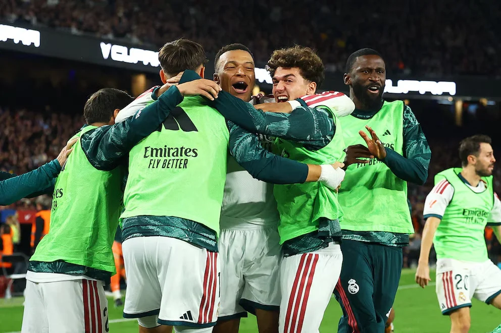festejo real madrid victoria frente barcelona