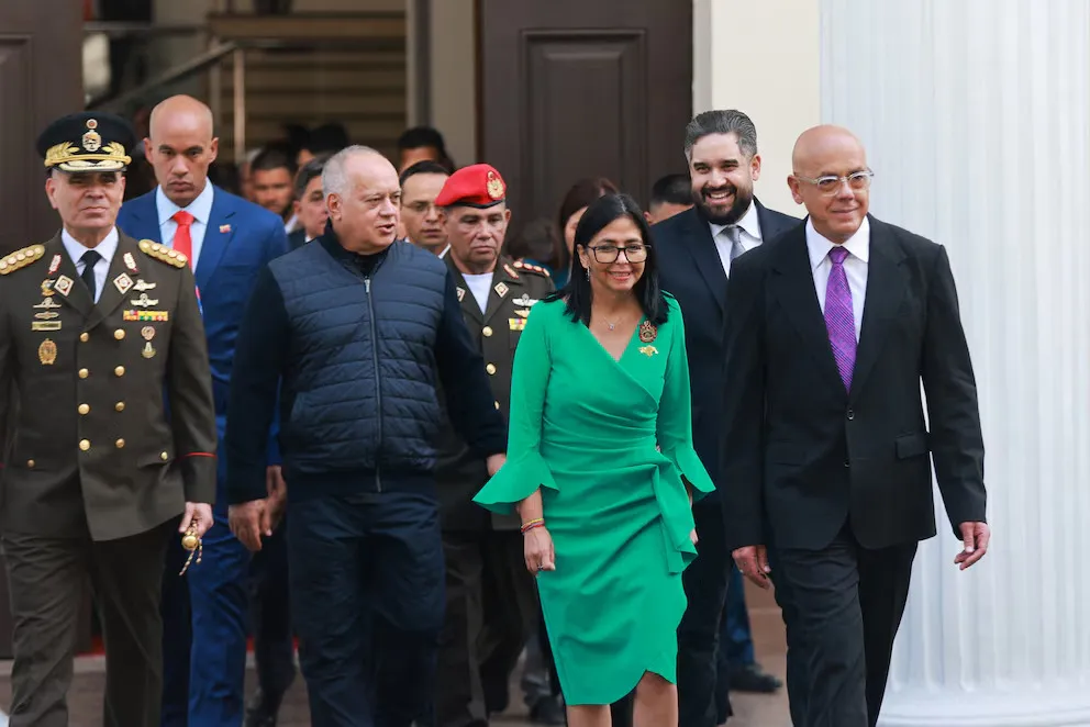 Delcy Rodríguez; Nicolás Maduro Guerra venezuela