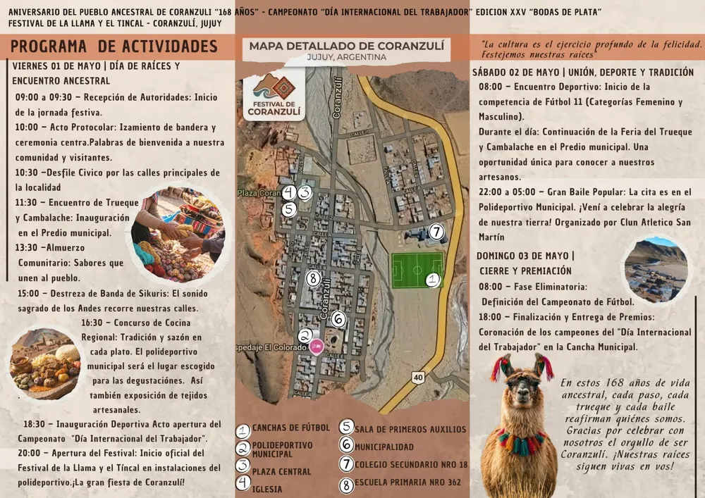 programa festival de la llama y tincal
