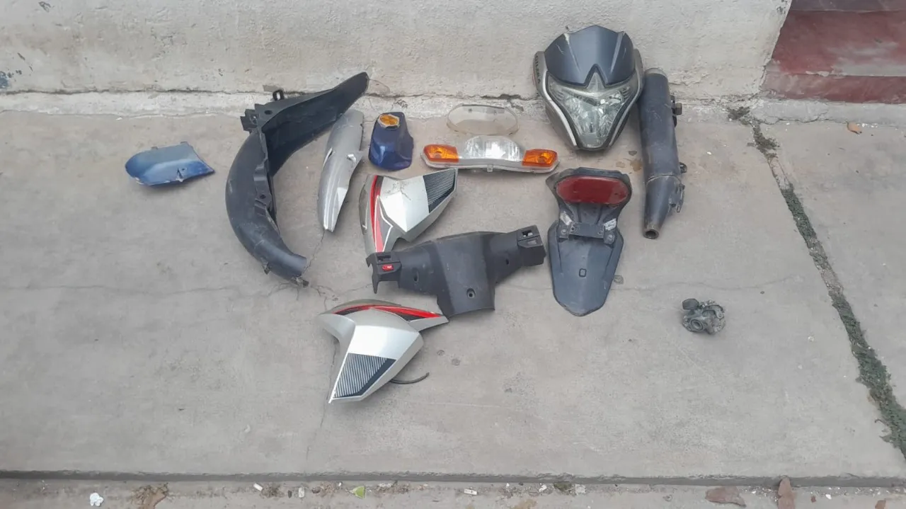 Motocicletas robadas autopartes