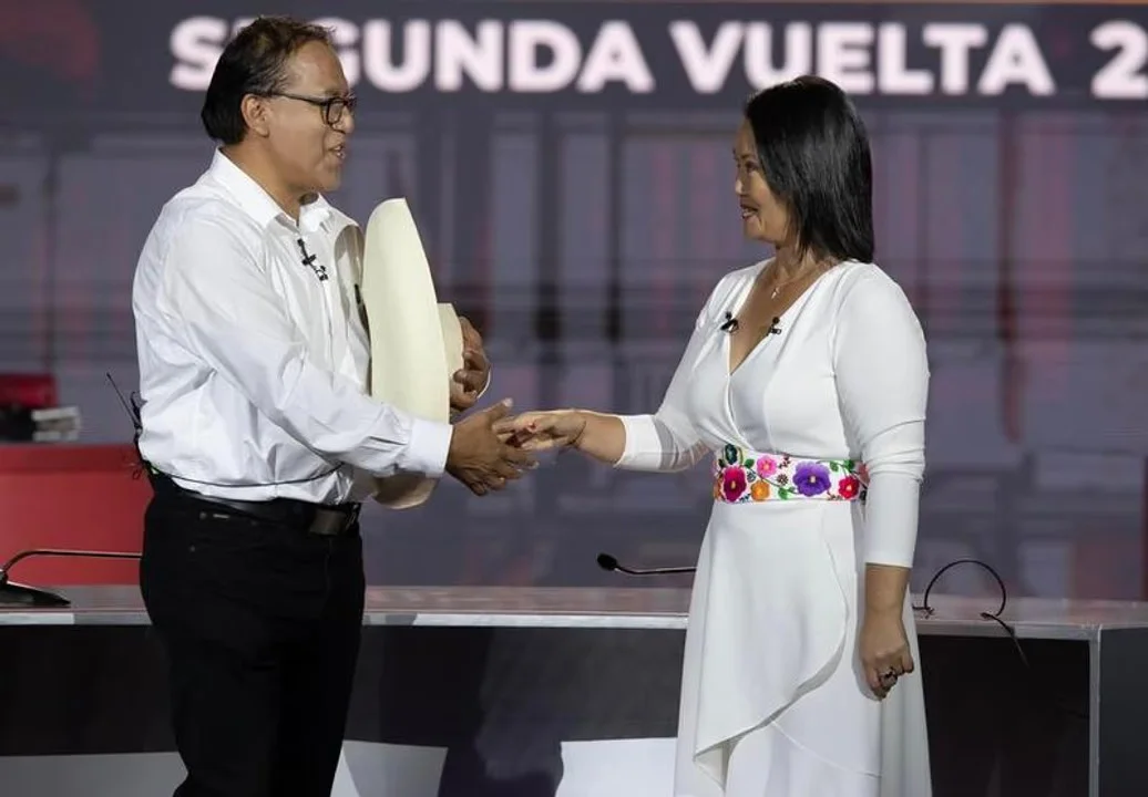 Roberto Sánchez y Keiko Fujimori