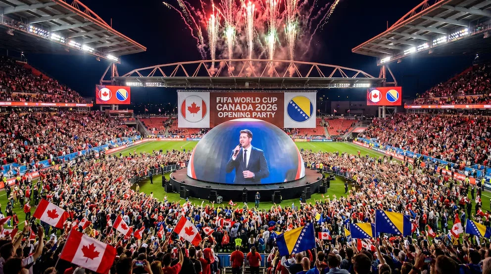 Michael Bublé acturá en la emocionante fiesta inaugural del Mundial en el Toronto Stadium
