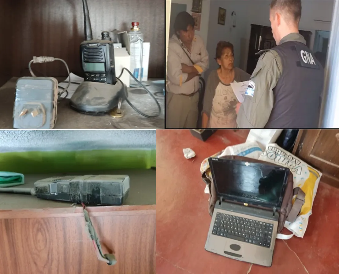 liquitay allanamiento Mina Eureka n°137 Barrio Santa Barbara