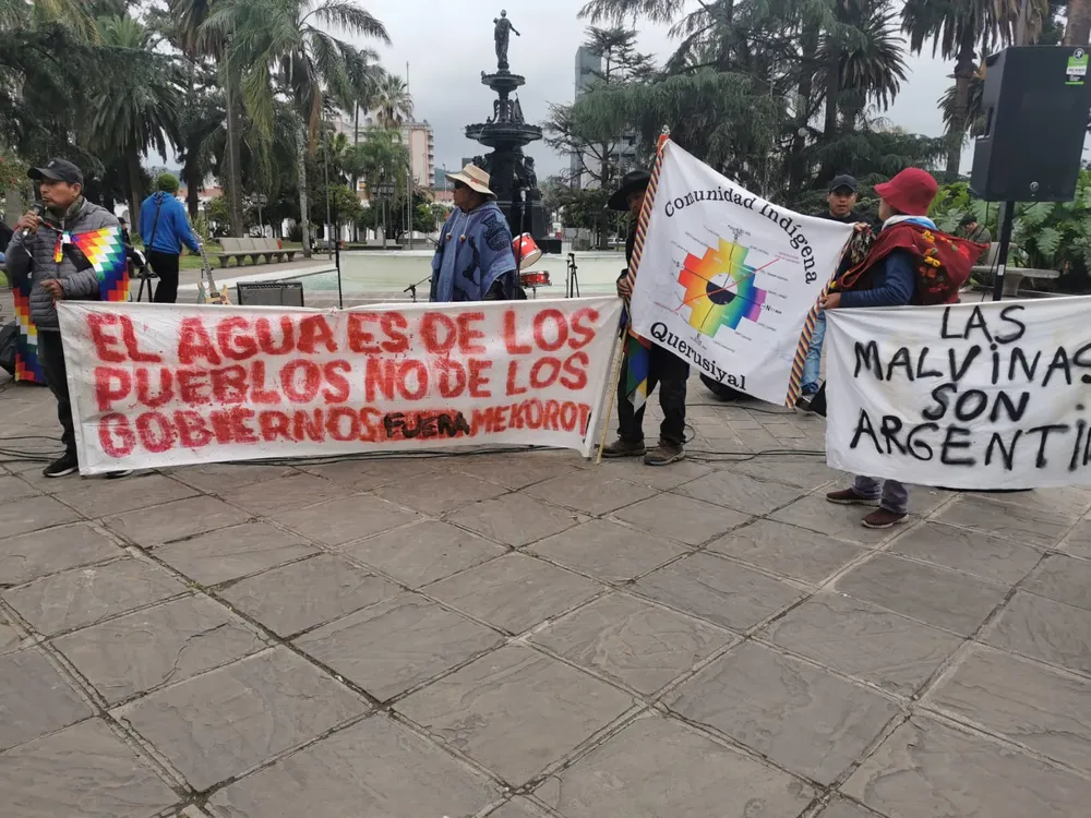 reclamo comunidades agua
