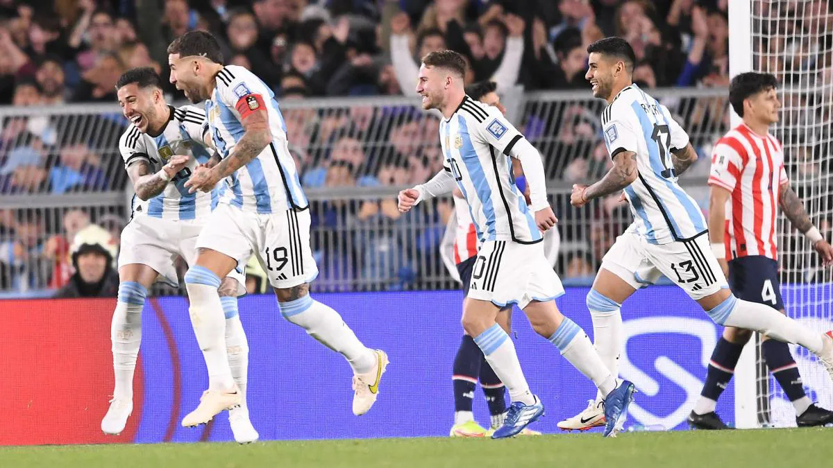 argentina paraguay otamendi festejo