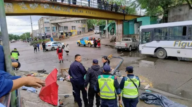 incidente vieja terminal vendedora ambulante