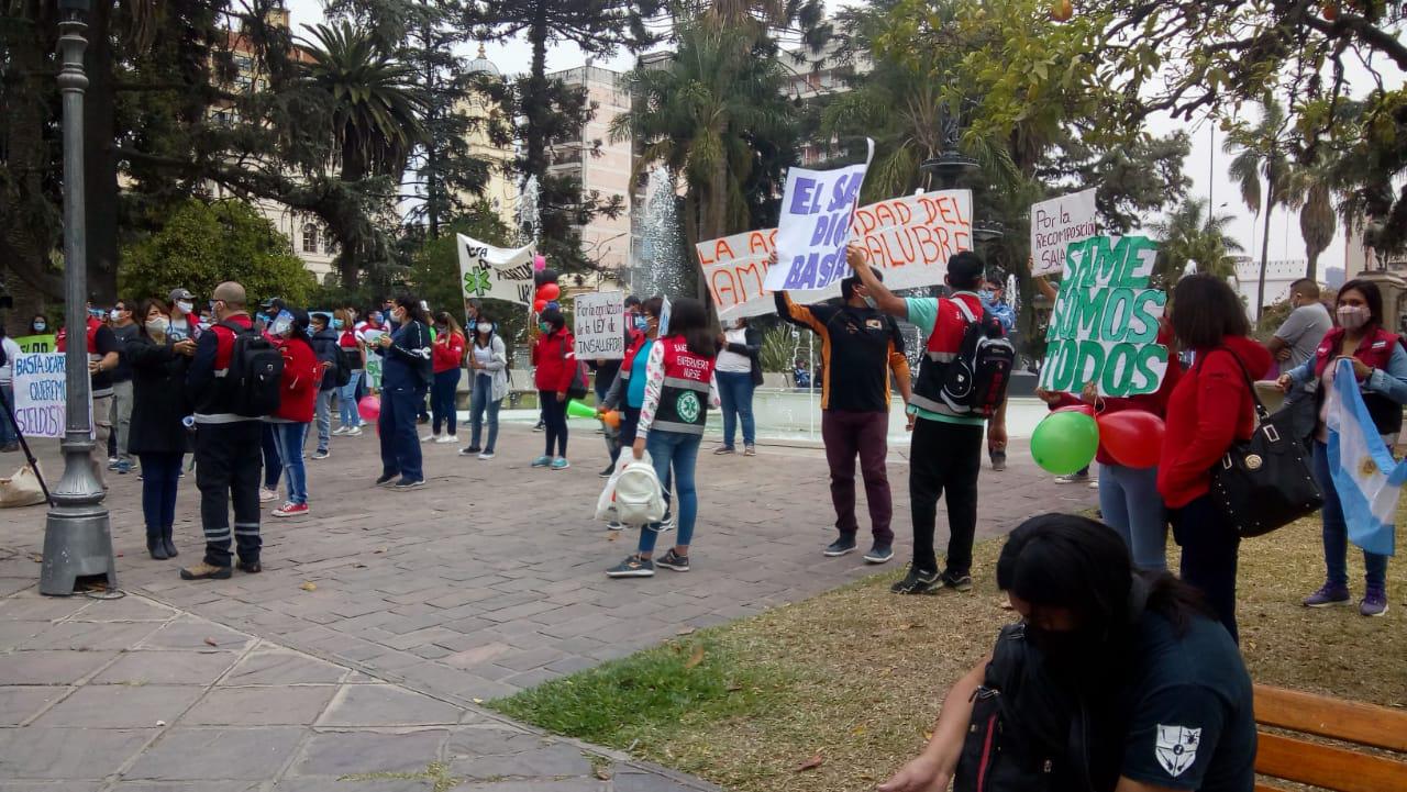trabajadores de la salud reclamos
