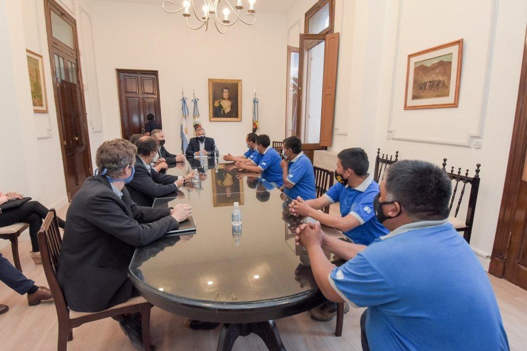 mineros trabajadores