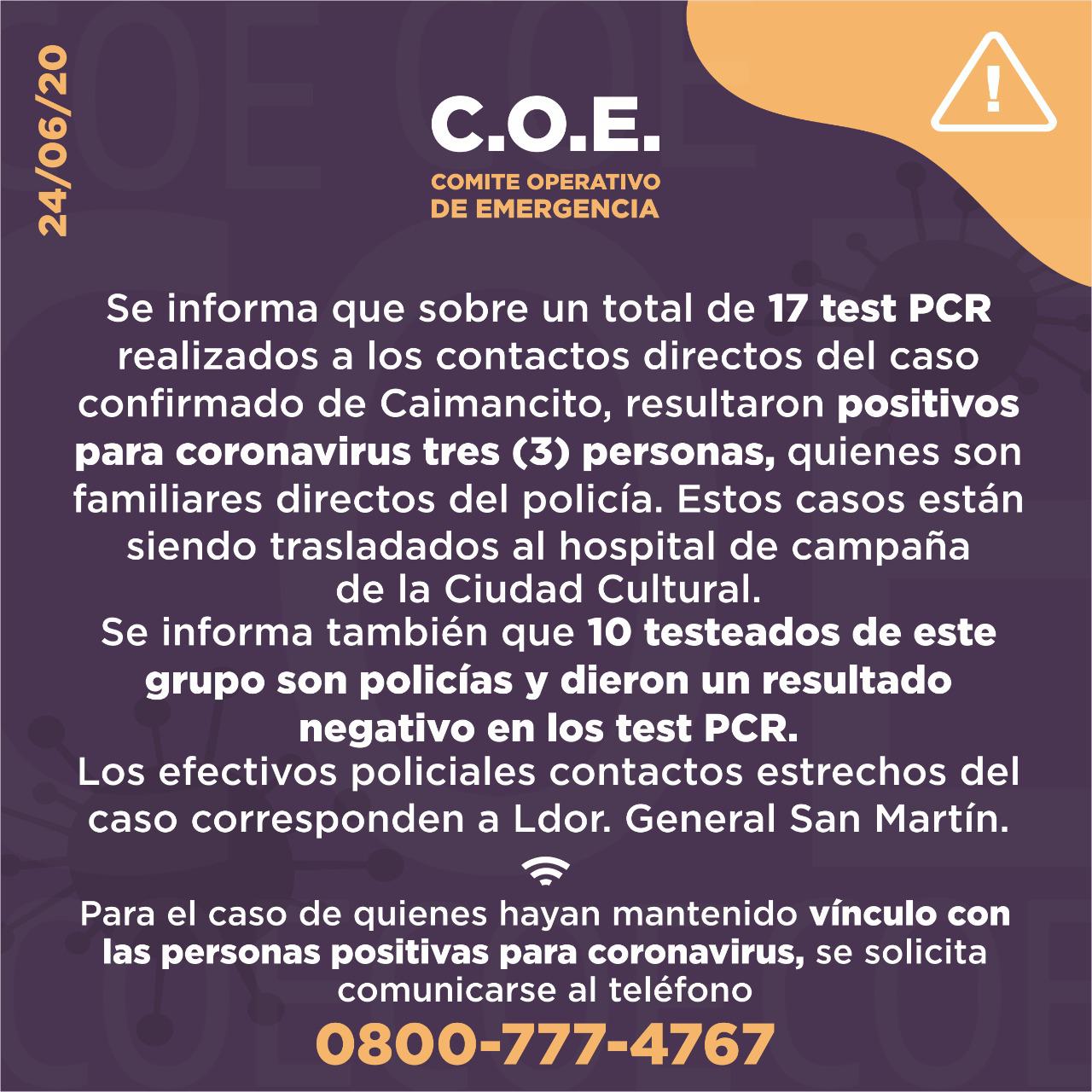 caimancitos confirmados