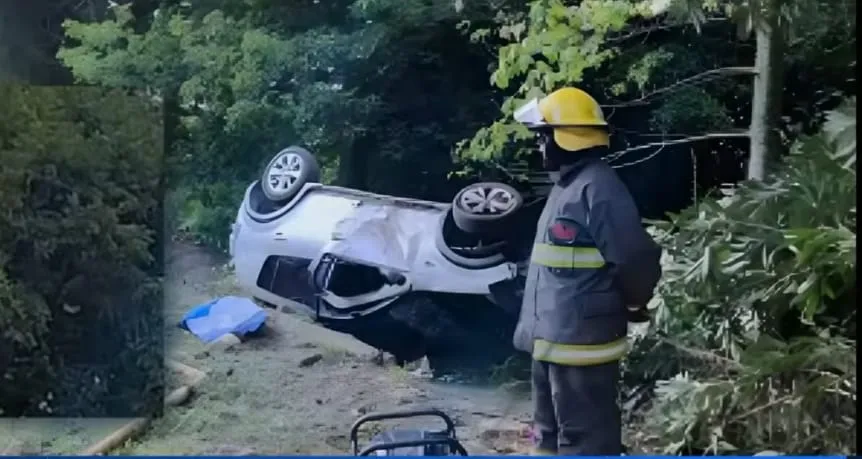 Monterrico abogada volcó con su auto y murió 002
