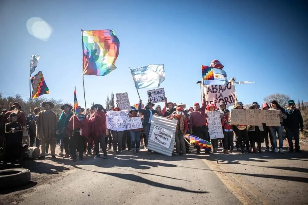 pueblos originarios protesta