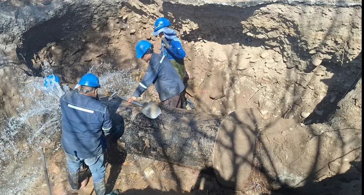 rotura acueducto barrio huaico agua potable