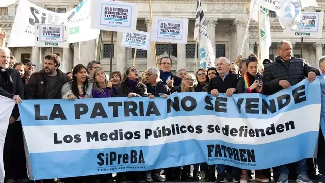 protestas medios publicos nacionales