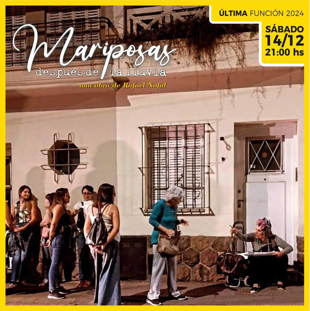 Obra teatro mariposas después de la lluvia 