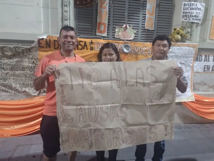Docentes lista naranja protesta 8
