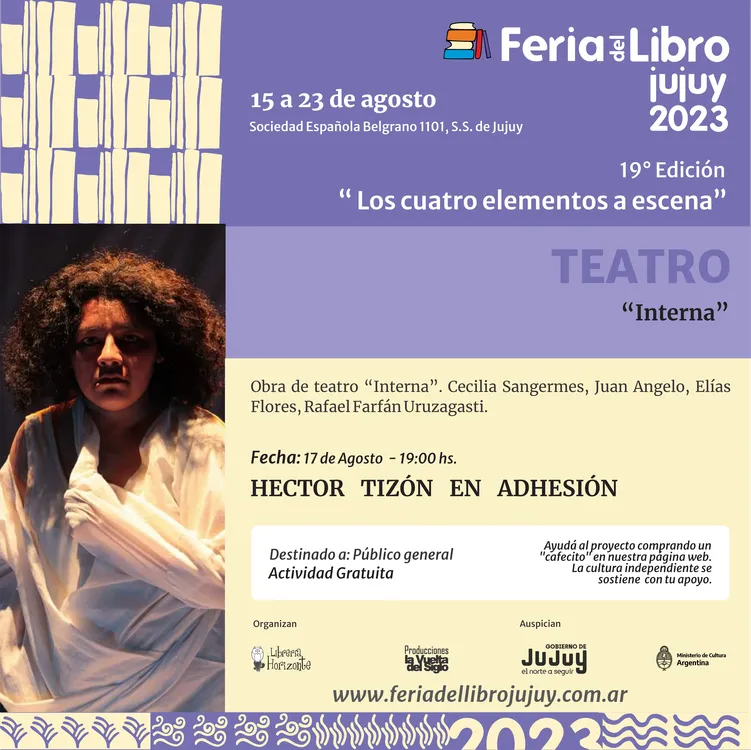 Obra de teatro Interna Cecilia Sangermes, Juan Angelo, Elías Flores, Rafael Farfán Uruzagasti.