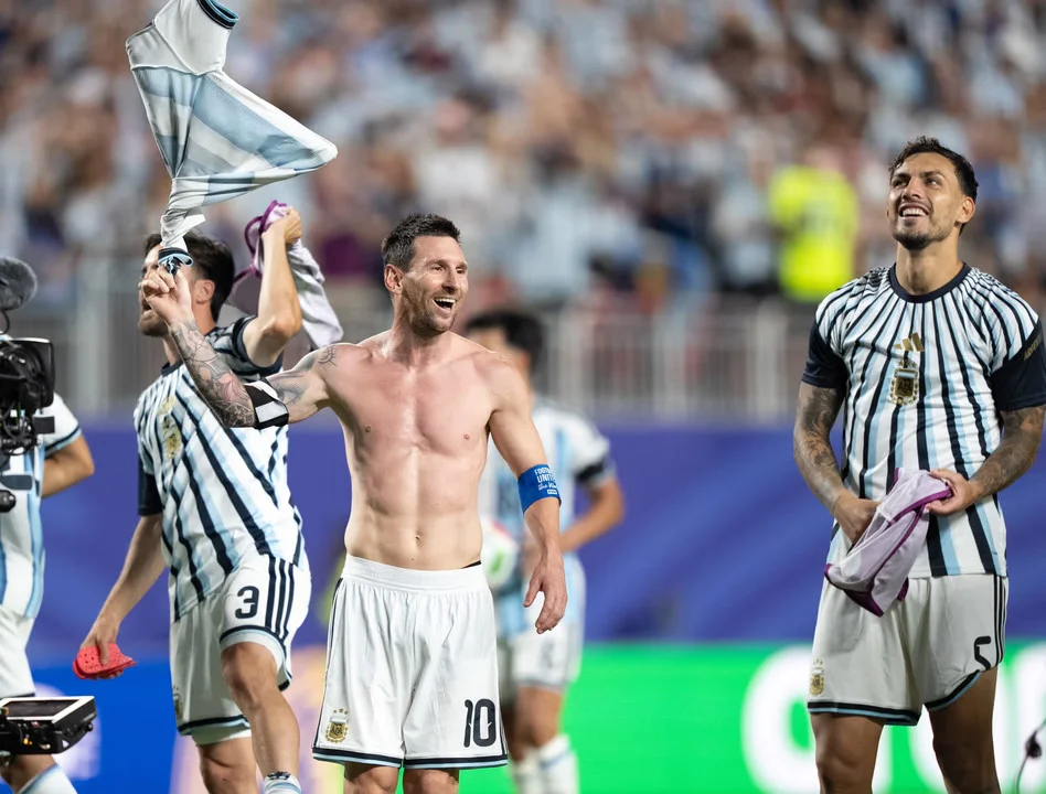 FESTEJO LEO MESSI