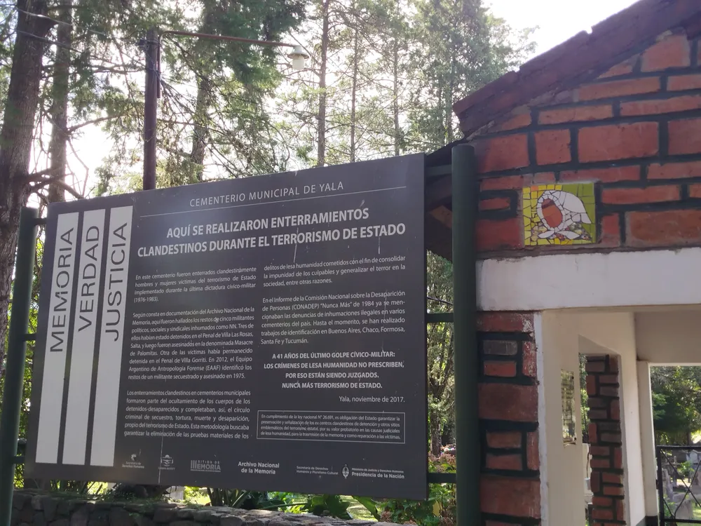 Cementerio de Yala.Sitio de memoria