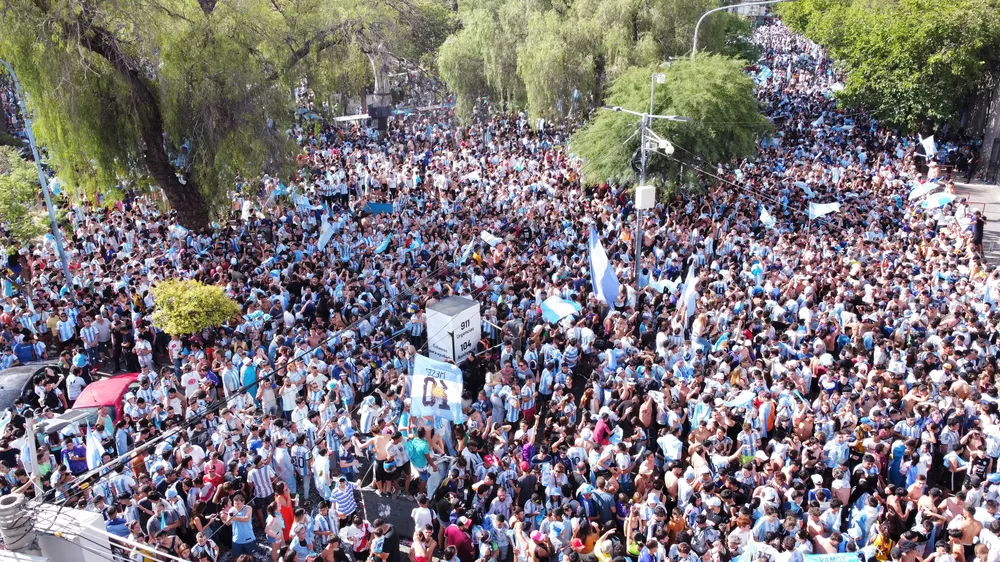mundial festejos argentina san luis
