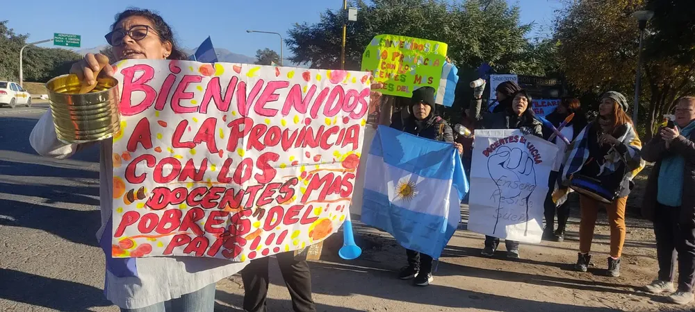 protesta docente acceso sur1