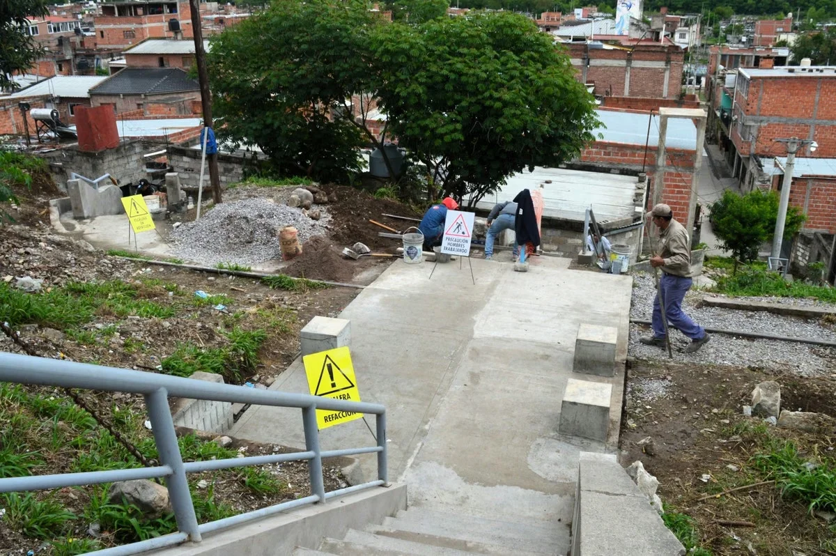 obras escalera barrio belgrano