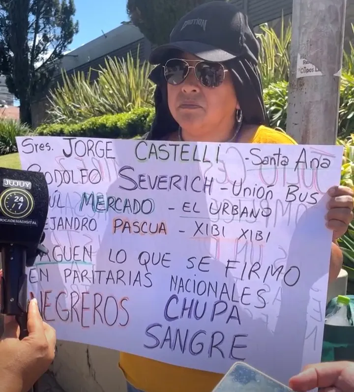 Protesta esposa choferes uta 1